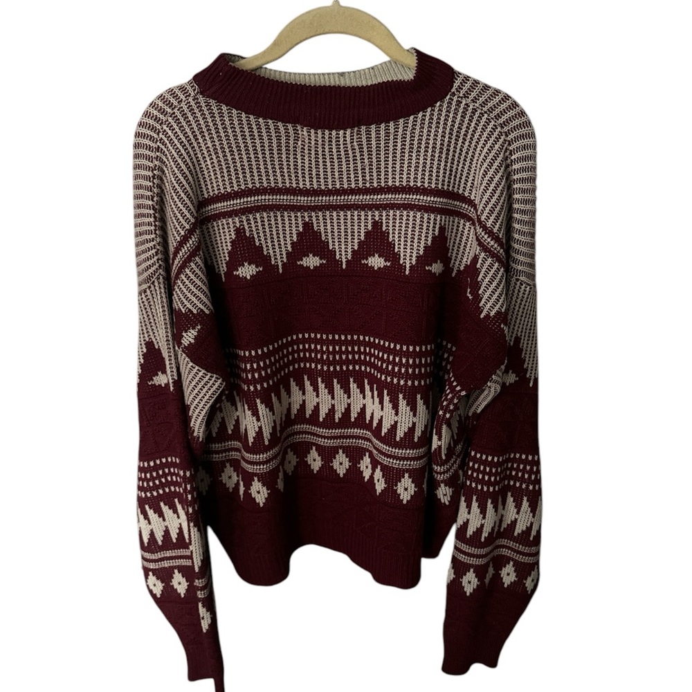 Vintage McGregor Sweater Size Large Red 48 in Chest Long Sleeve Pullover Mens